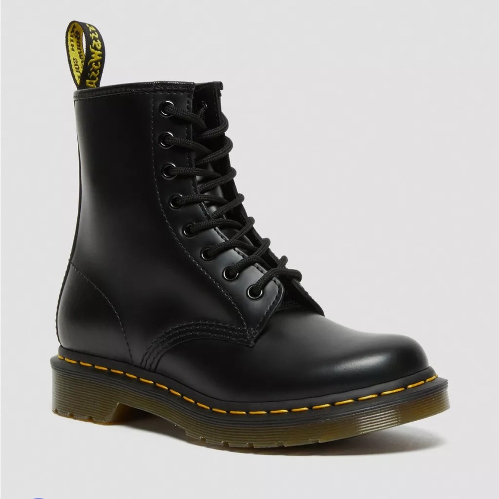Classic Black Leather Lace-Up Ankle Boots - Women's